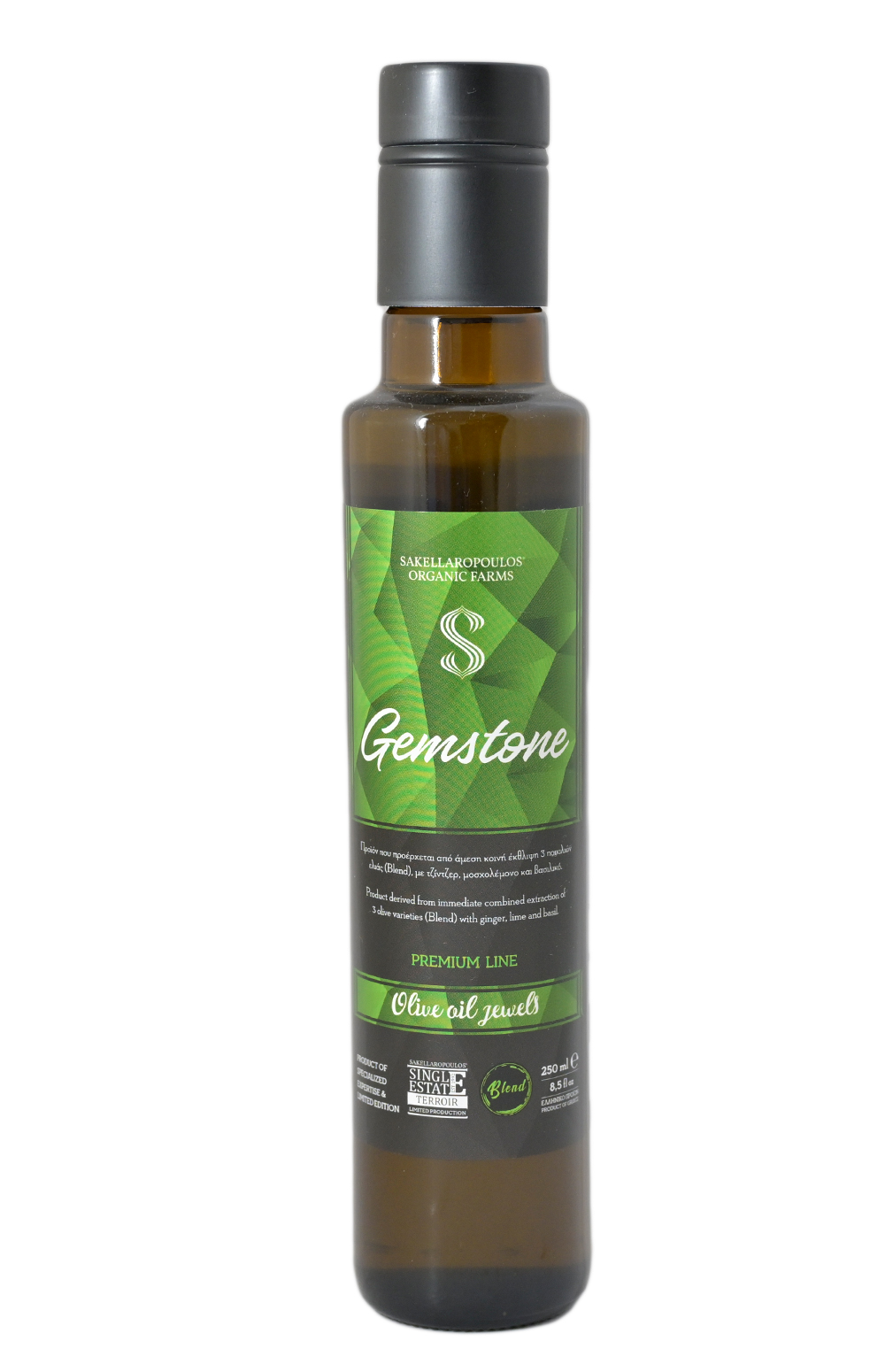Gemstone Blend Evoo - Flavored With Ginger Lime And Basil - Lime & Basil