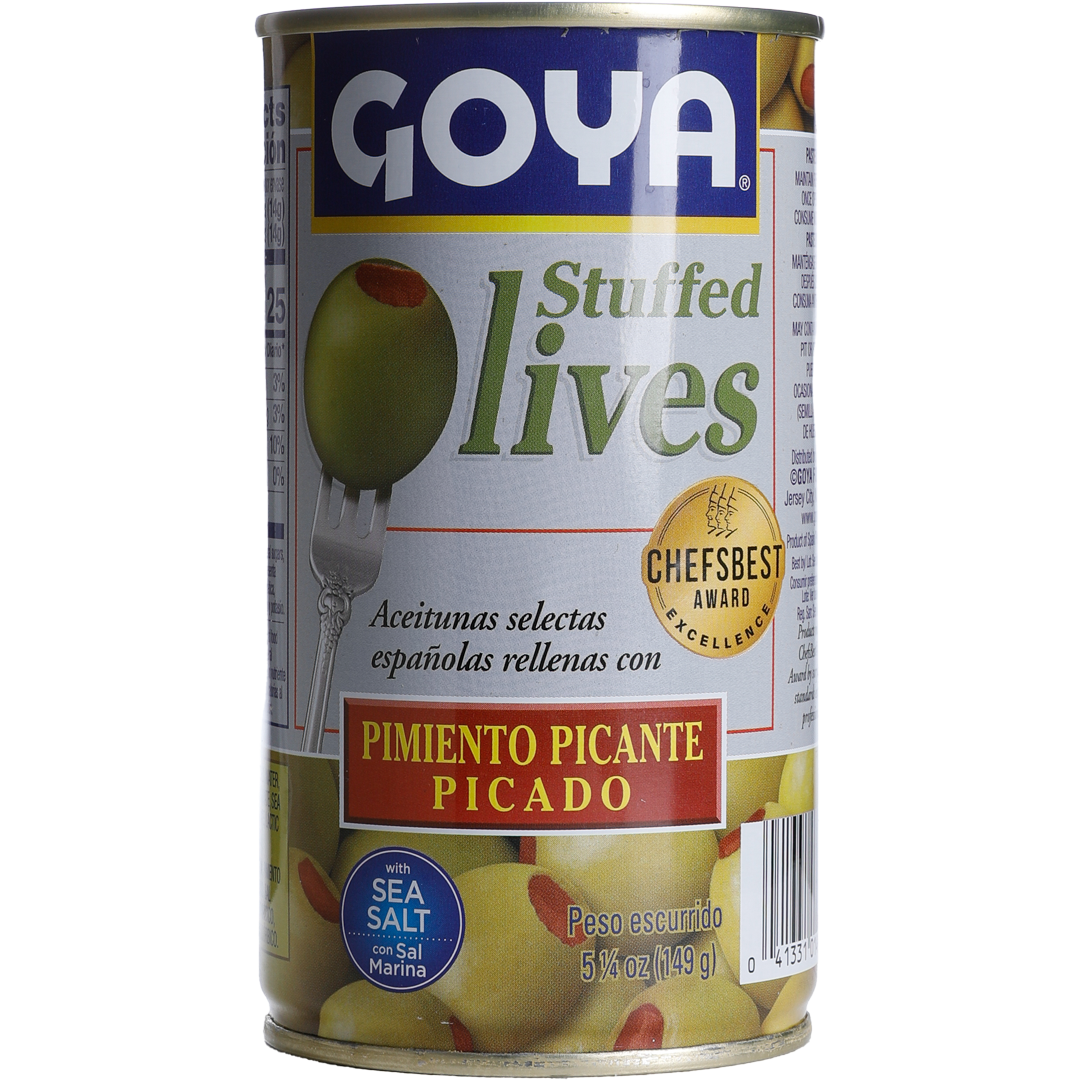Gold - Goya Manzanilla Olives Stuffed With Minced Hot Peppers