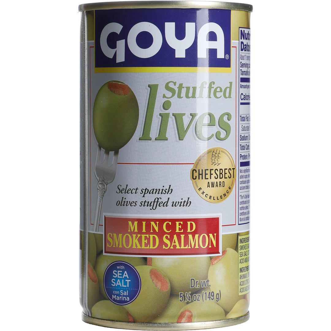 Silver - Goya Manzanilla Olives Stuffed With Minced Salmon Paste