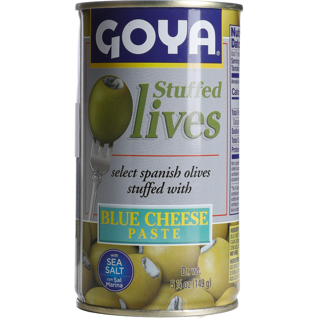 Silver - Goya Manzanilla Olives Stuffed With Minced Blue Cheese Paste